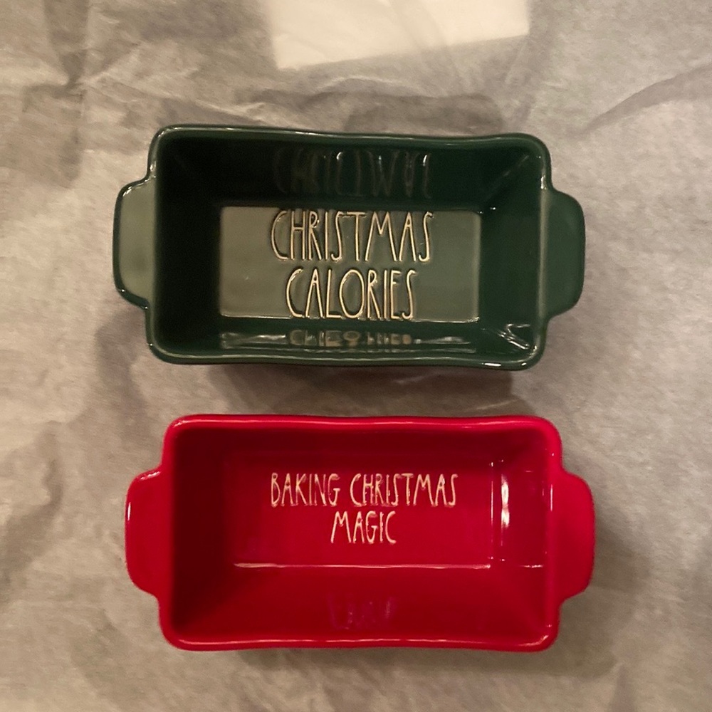 Rae Dunn Christmas mini bakers